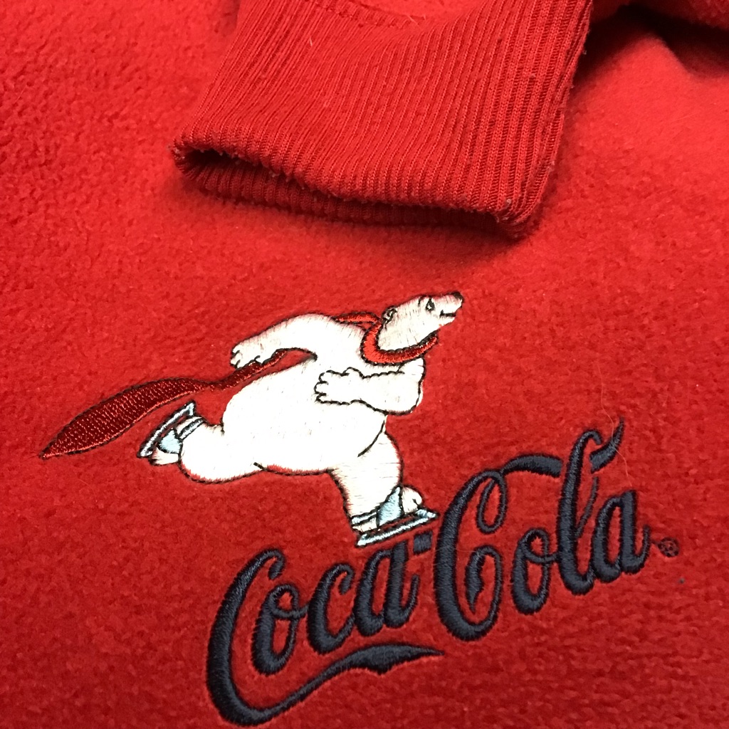 Coca Cola Brand Womens Coca Cola Brand Sweatshirt Sz Lg 1113 Red